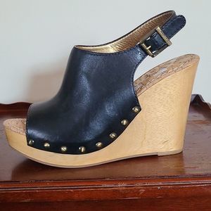 Sam Edelman Platform Sandal - Sz7.5 Black